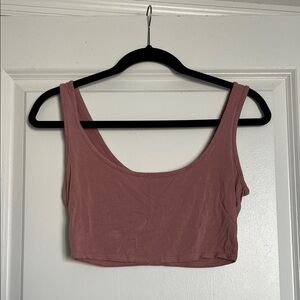 PrettyLittleThing Dusty Rose Crop Top